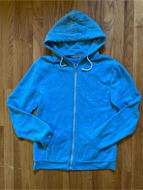 Threads 4 Thought blue Zip-Up Hooded Sweater